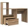 vidaXL Desk Artisan Oak 51.77 x 19.69 x 41.93 in Engineered Wood