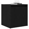 vidaXL Wall-mounted Bedside Cabinet Black Engineered wood