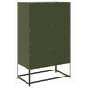 vidaXL Highboard Olive Green Cold-rolled Steel Tall Highboard