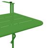 vidaXL Hanging Balcony Table Green 60 x 39 x 65 cm Steel