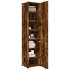 vidaXL Highboard Smoked Oak 15.7"x16.7"x72.8" Engineered Wood