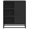vidaXL Sideboard Black Engineered wood 24.4 x 13.8 x 29.9 in Sideboard