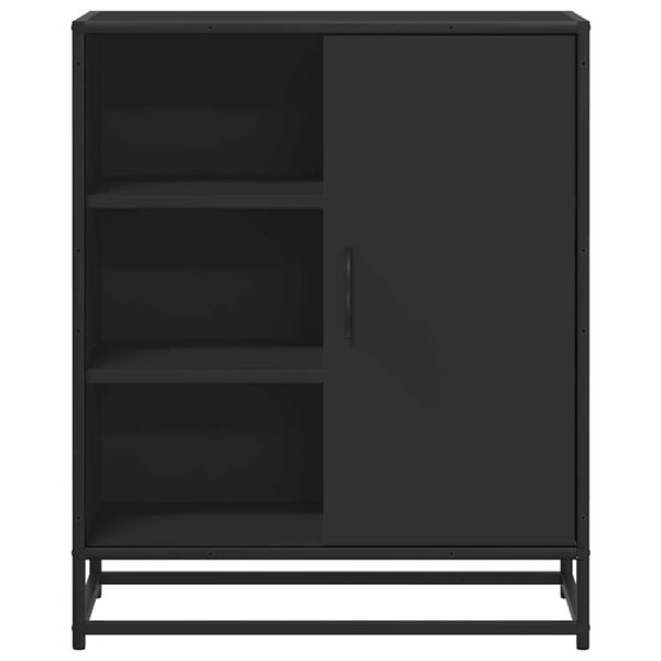 vidaXL Sideboard Black Engineered wood 24.4 x 13.8 x 29.9 in Sideboard