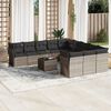 vidaXL Garden Sofa Set Light Grey, Dark Grey