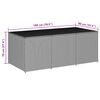 vidaXL Storage Chest Black Polyethylene Rattan Large Garden Storage Box