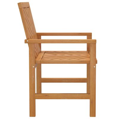 vidaXL Patio Dining Chairs 2 pcs Solid Wood Acacia