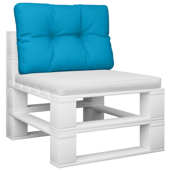 vidaXL Pallet Cushion Light blue 100% Polyester 19.7" x 15.7" x 4.7
