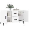 vidaXL Sideboard White Engineered wood 39.4 x 14.2 x 23.6 in Sideboard