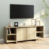 vidaXL TV Cabinet Sonoma Oak Engineered Wood 51.2 in x 13.8 in x 19.7 in