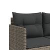 vidaXL Garden Sofa Set Grey