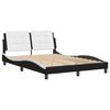 vidaXL Bed Frame Black and White