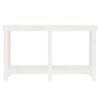vidaXL Work Bench White 55.1x19.7x31.5" Solid Wood Pine