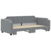 vidaXL Daybed With Trundle Light grey