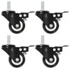 vidaXL 12 pcs Swivel Casters with Brakes 1.97 "
