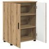 vidaXL Bathroom Cabinet with Door Artisan Oak 23.62 x 13.78 x 31.50 in