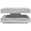 vidaXL Coffee Table Grey sonoma Engineered wood 27.6 x 27.6 x 13.6 in