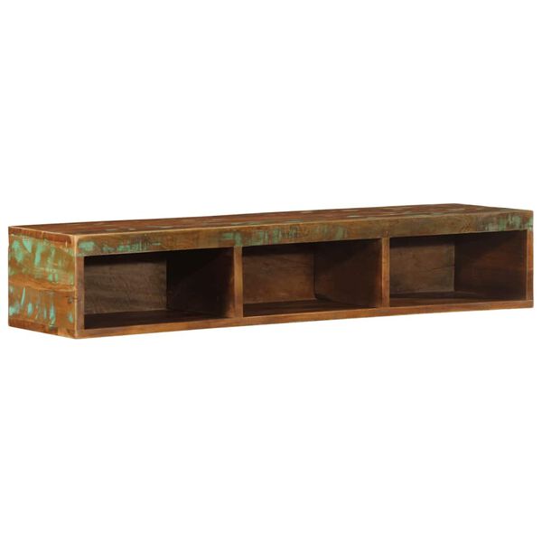 vidaXL Wall-Mounted TV Cabinet Multicolor Solid Reclaimed Wood Compact