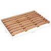 vidaXL Bath Mat Set of 2 Natural Acacia Solid acacia wood 22.0 x 14.6 in