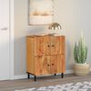 vidaXL Side Cabinet Natural wood Solid acacia wood, Engineered wood, Iron
