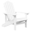 vidaXL Garden Chair White HDPE (High Density Polyethylene) Standard