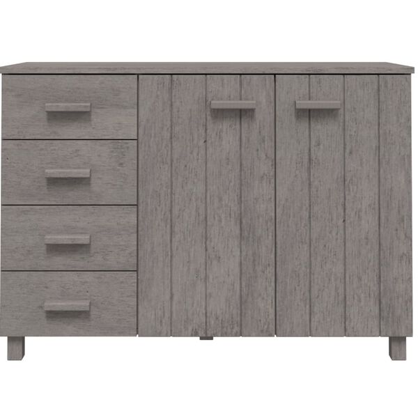 vidaXL Sideboard Light Grey Solid pinewood, MDF Medium Sideboard