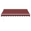 vidaXL Retractable Awning Burgundy Aluminum 118.1 x 98.4 in
