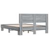 vidaXL Bed Frame Grey Sonoma Engineered wood, metal Double Bed Frame