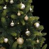 vidaXL Artificial Hinged Christmas Tree 150 LEDs & Ball Set 59.1"