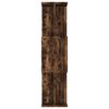 vidaXL Book Cabinet Smoked Oak Engineered Wood 31.5x9.4x37.8 in