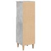 vidaXL Bathroom Cabinet Concrete gray Engineered wood, solid eucalyptus wood