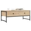 vidaXL Coffee Table Sonoma Oak Engineered Wood Standard Adjustable Feet
