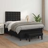 vidaXL Box Spring Bed with Mattress Black and White