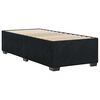 vidaXL Bed Frame Black Velvet, plywood, engineered wood Twin Bed Frame