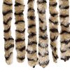 vidaXL Fly Curtain Beige and Brown 39.4x78.7" Chenille