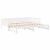 vidaXL Pull-out Day Bed White 80.12 x 72.44 x 22.24 in Solid Pine Wood