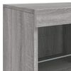 vidaXL Sideboard Grey Sonoma Engineered wood, glass Large Sideboard