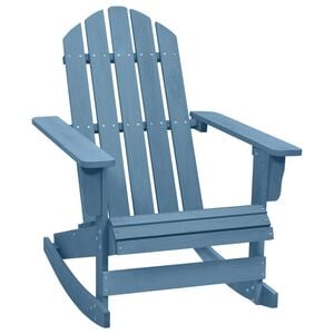 vidaXL Garden Rocking Chair Blue Solid fir wood Regular