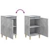 vidaXL Bedside Cabinet Set of 2 Concrete Grey