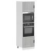 vidaXL Oven Cabinet Set of 2 Gray Sonoma Engineered Wood Compact