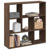 vidaXL Room Divider Bookcase Brown Oak Engineered Wood Medium