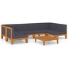 vidaXL Garden Lounge Set Dark Grey