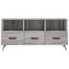 vidaXL TV Cabinet Grey Sonoma Engineered wood, Iron Medium TV Cabinet