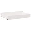 vidaXL Under-bed Drawer White Solid pine wood 35.4 x 21.7 x 6.7 in