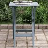vidaXL Side Table Grey Poplar wood Small Foldable Side Table Square