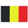 vidaXL Belgium Flag Silver, Multicolor Aluminum, 100% Polyester Large