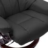 vidaXL Massage Reclining Chair Grey Faux leather, iron, bentwood, foam