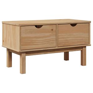 vidaXL Hallway Bench Honey Solid Pine Wood, Engineered Wood Small
