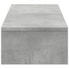 vidaXL Monitor Stand with Drawers Concrete Grey 39.4x10.6x5.9" Engineered Wood
