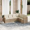 vidaXL Garden Sofa Set Beige