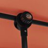 vidaXL Garden Parasol Terracotta Polyester, Aluminum Medium
